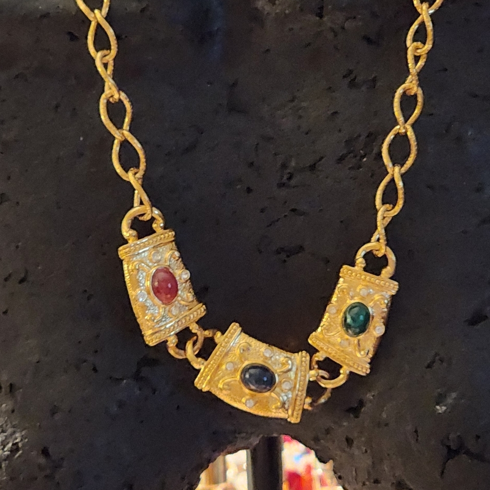 Vintage Etruscan Style Necklace